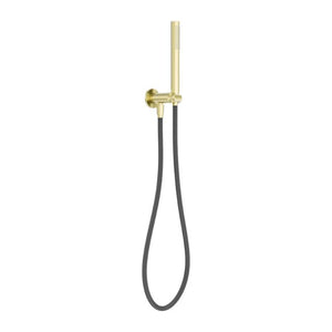 Nero Zen SS316L Shower On Bracket With Outdoor Shower Hose Brushed Gold