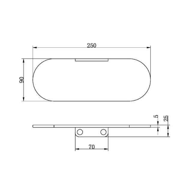 Nero Zen SS316L Soap Dish Holder Graphite