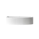 OT4136CMW - Otti Archie 415mm Fluted Above Counter Basin - Matte White - The Blue Space