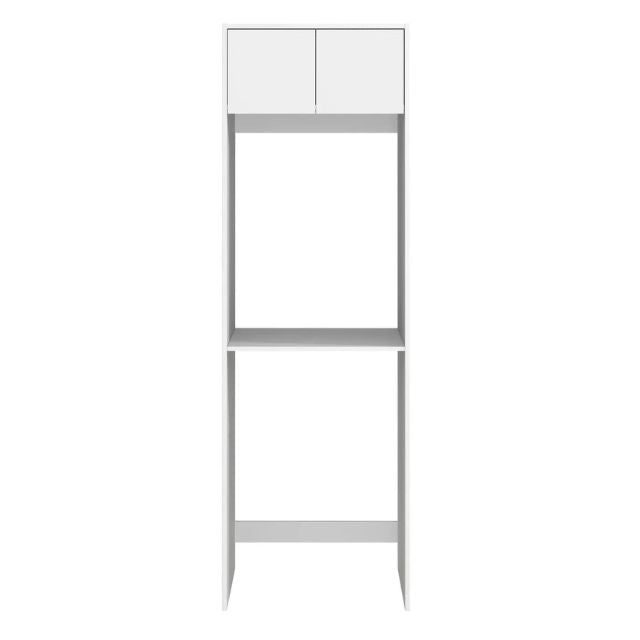 Otti Bondi 1305mm Fluted Laundry Set C - White Include Tall Washing Machine Cabinet - The Blue Space