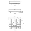 Technical Drawing - Otti Stainless Steel Grid Protective Grid Twin pack for MC84455