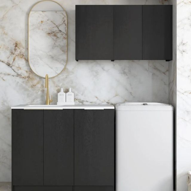 Otti Byron 1715mm Laundry Set A - Black Oak