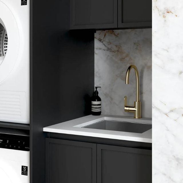 Otti Hampshire 1305mm Laundry Set C - Black - The Blue Space