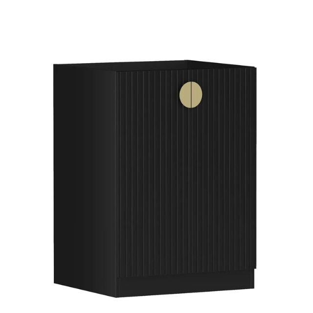 Otti Marlo 1305mm Fluted Laundry Set B - Black