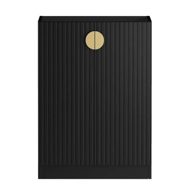 Buy Otti Marlo 1715mm Fluted Laundry Set C - Black Include 632mm Fluted Floor Standing Cabinet - The Blue Space