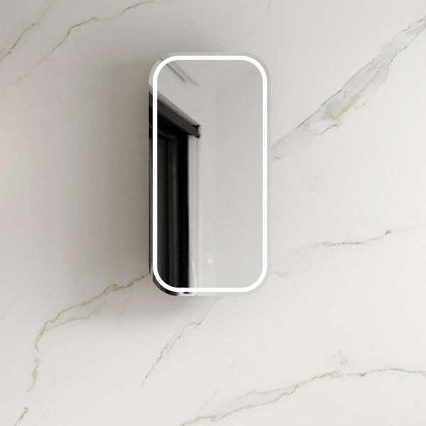 Otti Newport Soft Square LED Shaving Cabinet White