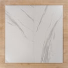 Perisher White Marble Matt Rectified Porcelain Tile 600x1200mm Double - The Blue Space