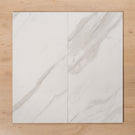 Perisher White Marble Polished Rectified Porcelain Tile 300x600mm - The Blue Space