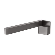 Phoenix Designer Swivel Bath Outlet 230mm Square - Brushed Carbon