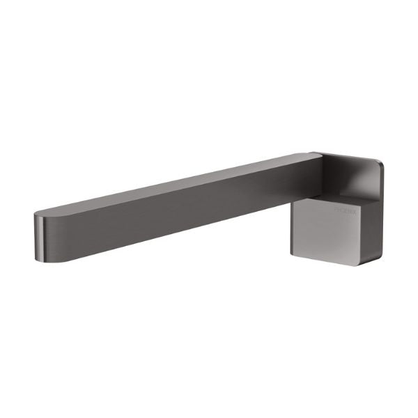 Phoenix Designer Swivel Bath Outlet  230mm Square - Brushed Carbon