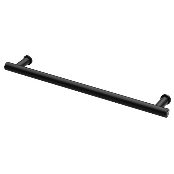 Phoenix Heated Towel Rail Round 600mm - Matte Black