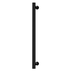Phoenix Heated Towel Rail Round 600mm - Matte Black 650-8760-10