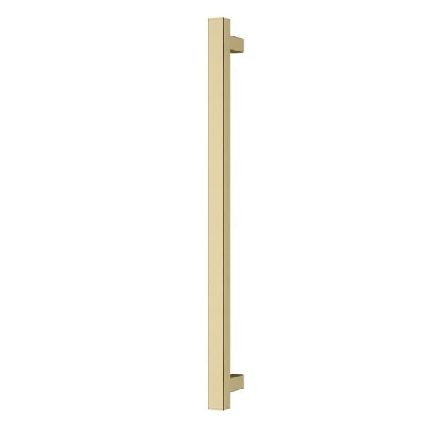 Phoenix Heated Towel Rail Square 600mm - Brushed Gold