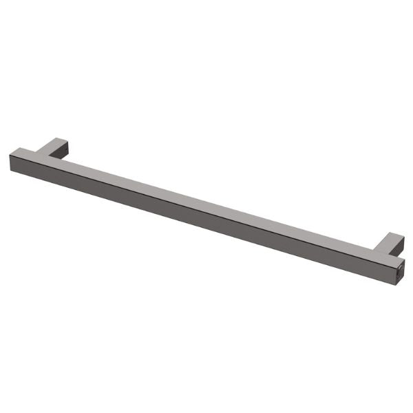 Phoenix Heated Towel Rail Square 800mm - Brushed Carbon - 651-8761-31 - Horizontal View