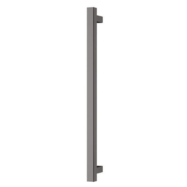 Phoenix Heated Towel Rail Square 800mm - Brushed Carbon