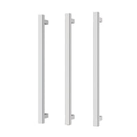 Phoenix Heated Triple Towel Rail Square 600mm - Chrome - 651-8762-00