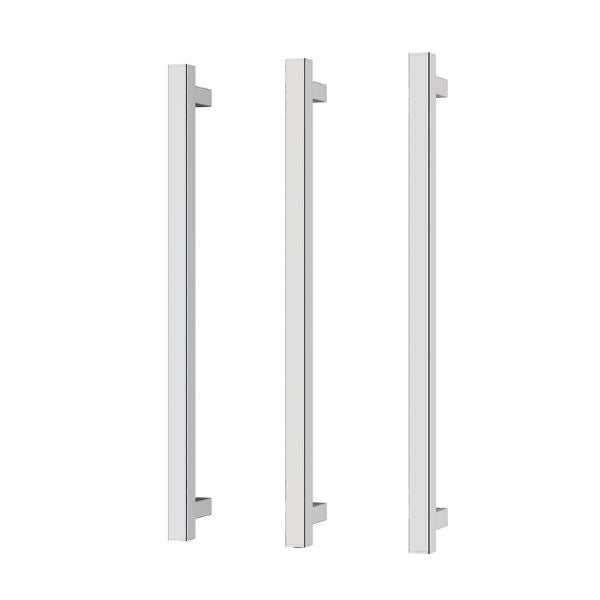 Phoenix Heated Triple Towel Rail Square 600mm - Chrome - 651-8762-00