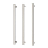 Phoenix Heated Triple Towel Rail Square 800mm - Brushed Nickel - 651-8763-40 