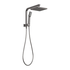 Phoenix Lexi Compact Twin Shower - Brushed Carbon