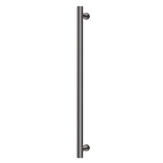 Phoenix Heated Towel Rail Round 800mm - Brushed Carbon - 650-8761-31