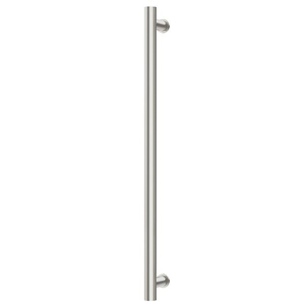 Phoenix Heated Towel Rail Round 800mm - Brushed Nickel