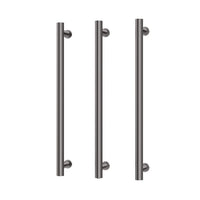 Phoenix Heated Triple Towel Rail Round 800mm - Brushed Carbon 650-8763-31 