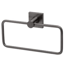 Phoenix Radii Hand Towel Holder Square Plate - RS893-31 - Brushed Carbon 