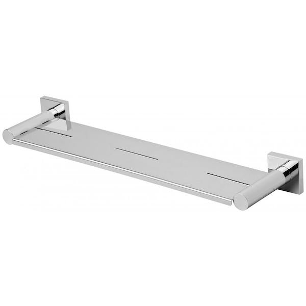 Phoenix Radii Metal Shelf Square Plate-Chrome 450mm