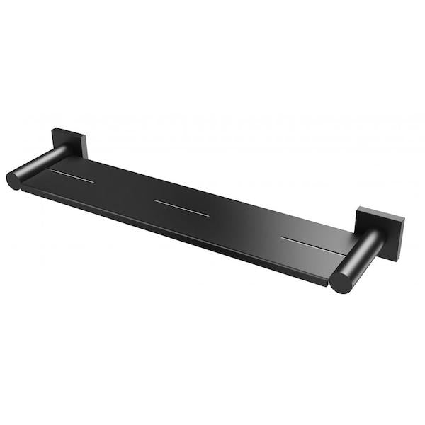 Phoenix Radii Metal Shelf Square Plate - Matte Black 450mm - The Blue Space