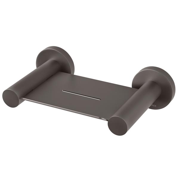 Phoenix Radii Soap Dish Round Plate - Gun Metal - The Blue Space