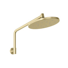 Phoenix Tapware Ormond Luxe XP High Rise Rain Shower Arm and Rose in Brushed Gold - The Blue Space