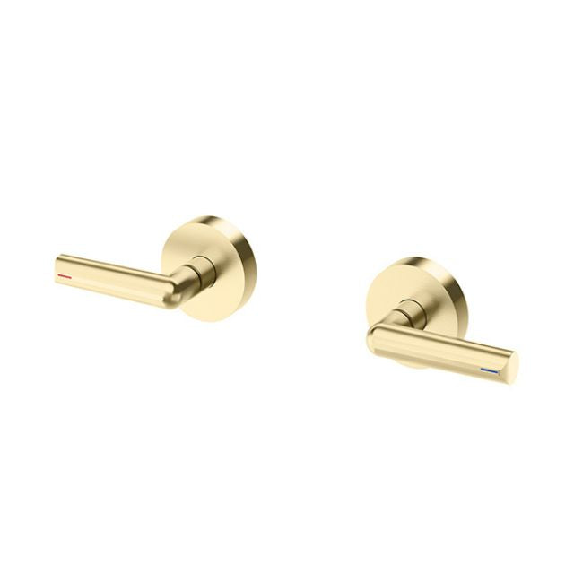 Phoenix Vivid Slimline Plus Lever Wall Top Assemblies Brushed Gold