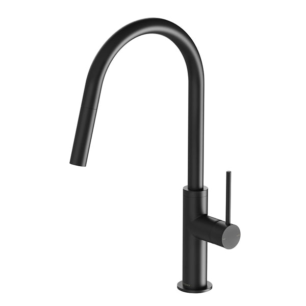 Phoenix Vivid Slimline Pull Out Kitchen Sink Mixer Tap Matte Black - The Blue Space