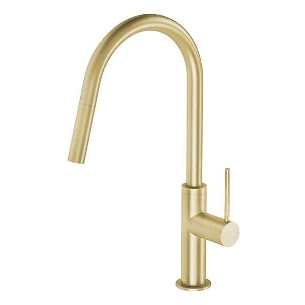 Phoenix Vivid Slimline Pull Out Sink Mixer Tap Brushed Gold - The Blue Space