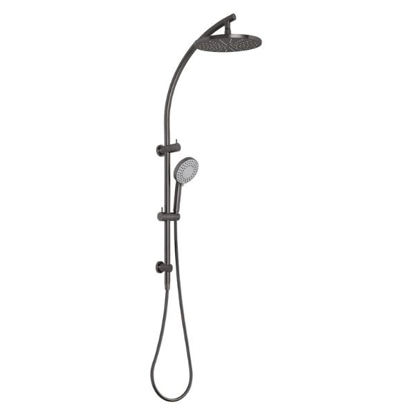 Phoenix Vivid Twin Shower - Brushed Carbon