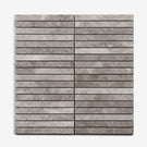 Silver Grey Gabriele Kit Kat Honed Marble Mosaic Tile 305x305x8mm - The Blue Space