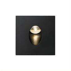 Telbix Snap 3W LED Square Stair Light Natural White - Black | The Blue Space