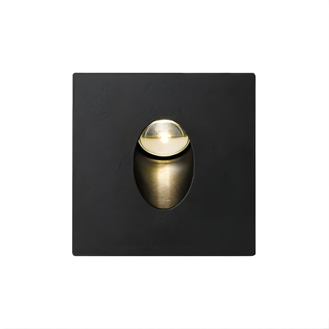 Telbix Snap 3W LED Square Stair Light Natural White - Black | The Blue Space