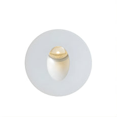 Telbix Snap 3W LED Round Stair Light Natural White Finish - The Blue Space