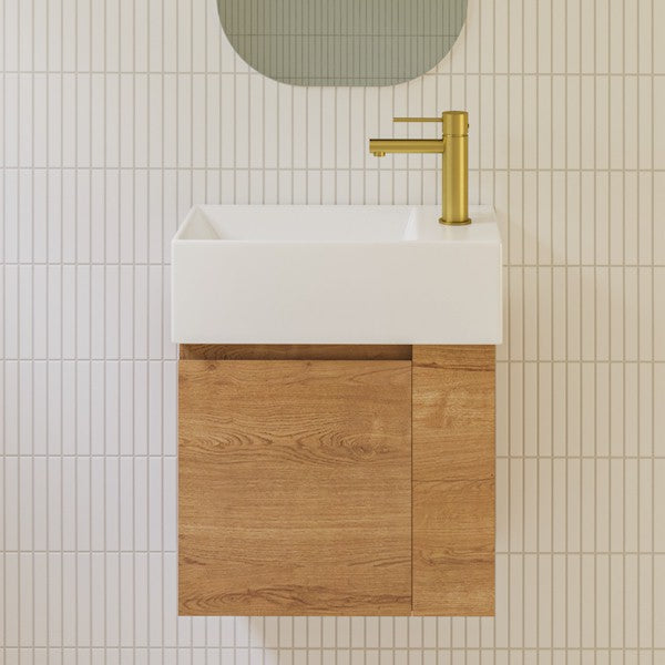 Timberline Frankie Wall Hung Powder Room Small Vanity - The Blue Space