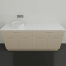 Timberline Taylor Floor Standing Vanity with SilkSurface Top & Basin 1800mm Left Bowl - The Blue Space