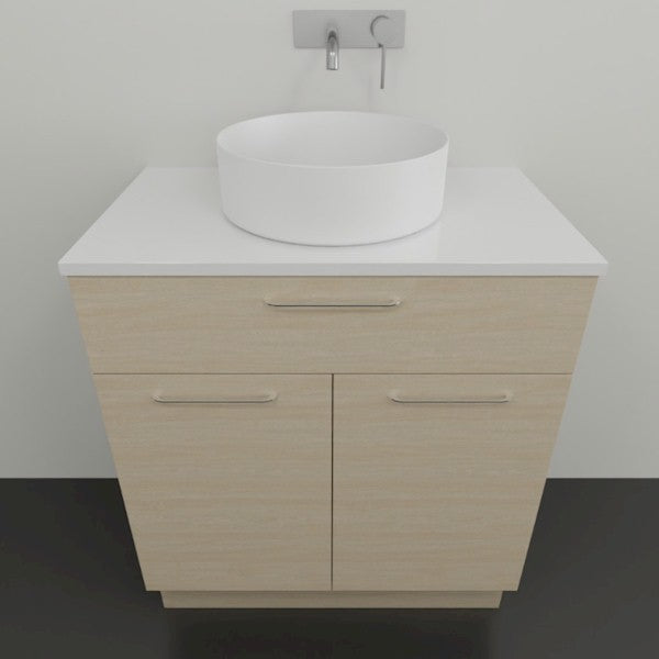 Timberline Taylor Floor Standing Vanity with SilkSurface Top & Basin 750mm Single Bowl - The Blue Space