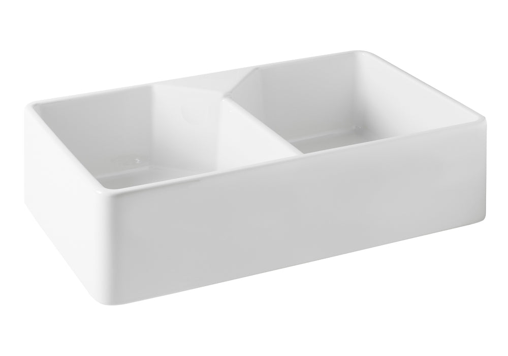 Turner Hastings Chester Double Flat Front Fine Fireclay Butler Sink - The Blue Space