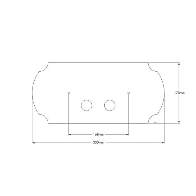 Turner Hastings Claremont Flush Plate Brushed Brass