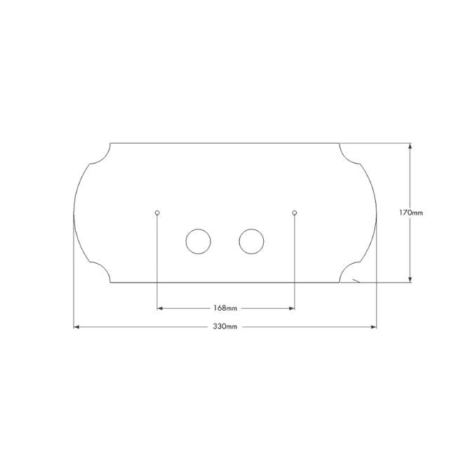 Turner Hastings Claremont Flush Plate Brushed Nickel