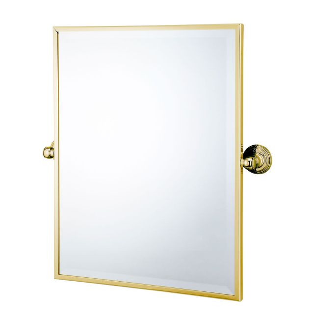 Turner Hastings Mayer Pivot Rectangle Mirror 610mm x 495mm - Brushed Brass