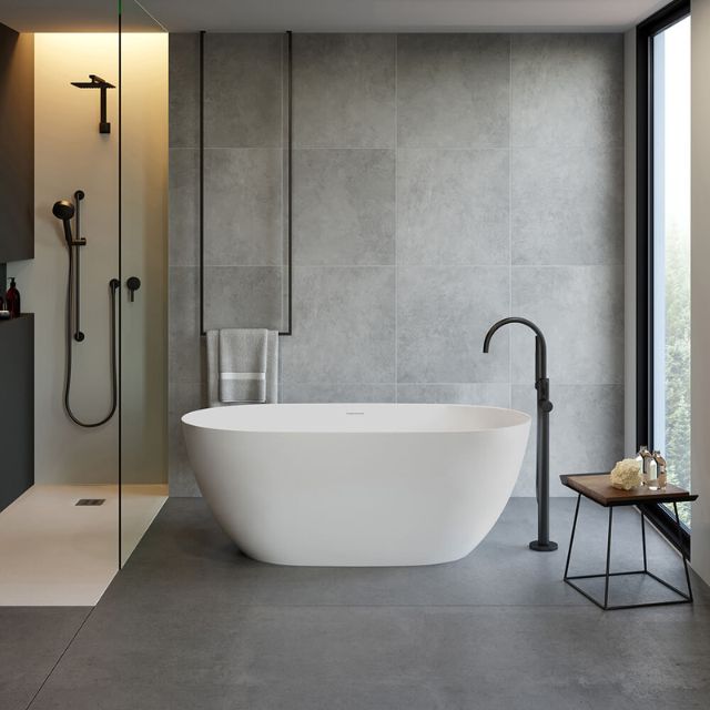 Turner Hastings Narva 1600 MagnaCast Free Standing Bath - Matte White