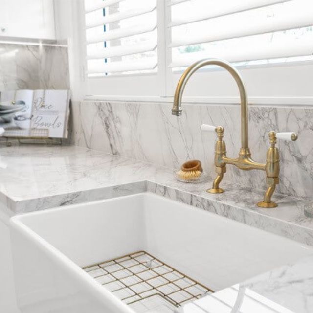 Turner Hastings Novi 75 X 46 Protective Brushed Brass Grid