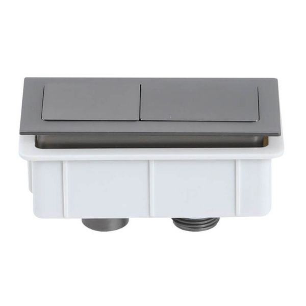 Turner Hastings Rectangle Brushed Gunmetal Flush Button Details