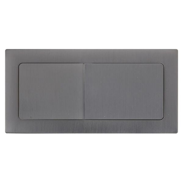 Turner Hastings Rectangle Brushed Gunmetal Flush Button